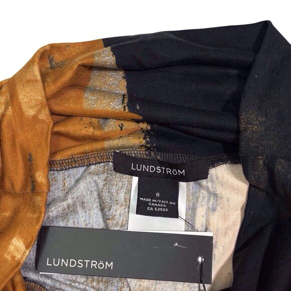 Lundstrom Handkerchief Midi Skirt Womens Size 8 Black Multicolor Boho Artsy NWT - Picture 6 of 9